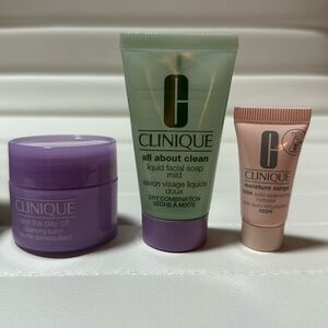 Clinique Facial Soap + Cleansing Balm + Moisturizer